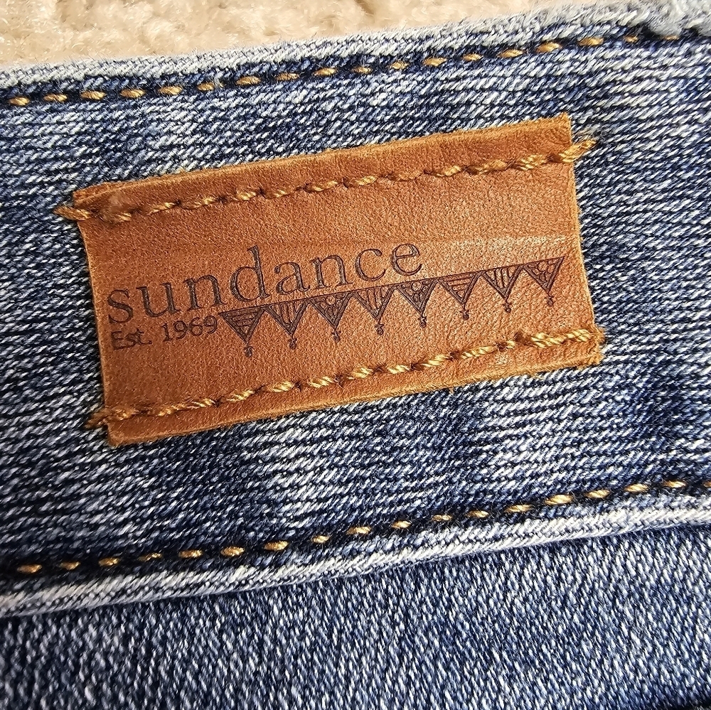 Sundance Tapestry Boho Jean Women's size 29 Low Rise Straight Leg Jean 30" L - Picture 11 of 11